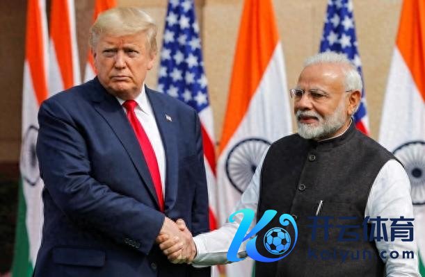 好意思国总统特朗普（左）和印度总理莫迪（右）贵寓图 图源：外媒